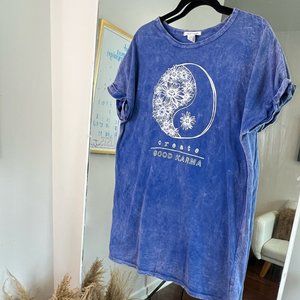 Caution to the Wind T-Shirt Dress